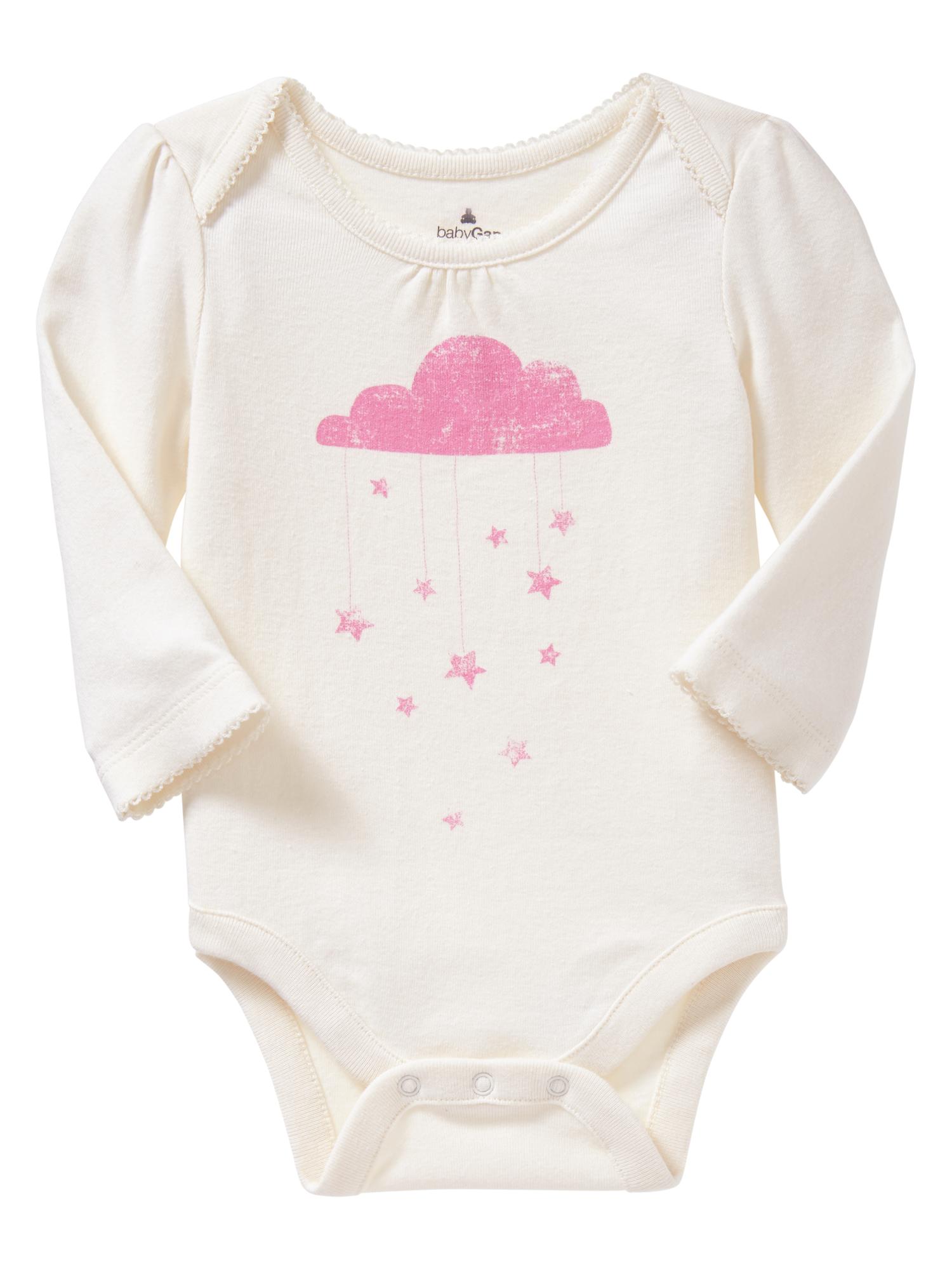 Cloud graphic bodysuit Gap