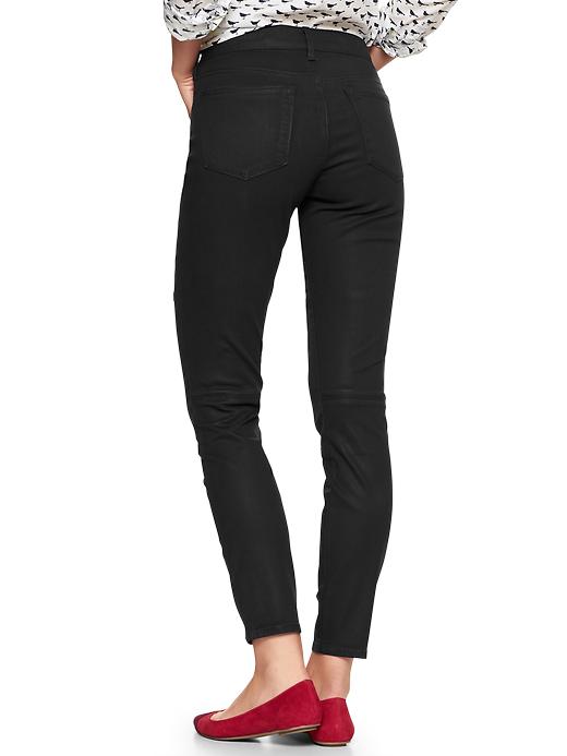 View large product image 2 of 2. 1969 coated biker legging jeans
