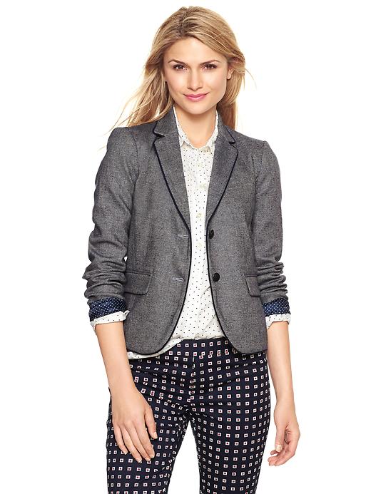 Gap tweed blazer discount