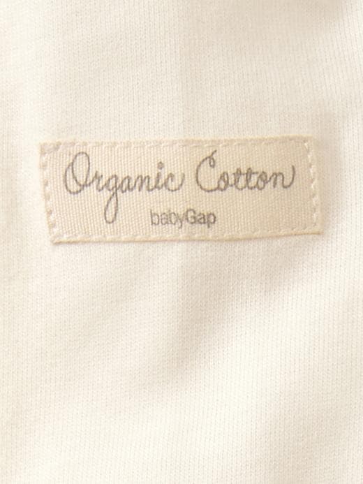 2 of 8 showing, with the color ivory frost of product Organic bear footed one-piece