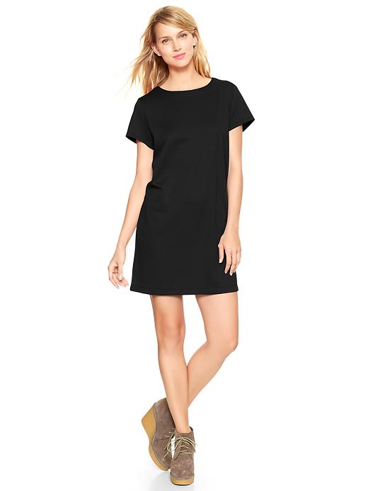 1 of 8 showing, with the color true black of product Ponte mini dress