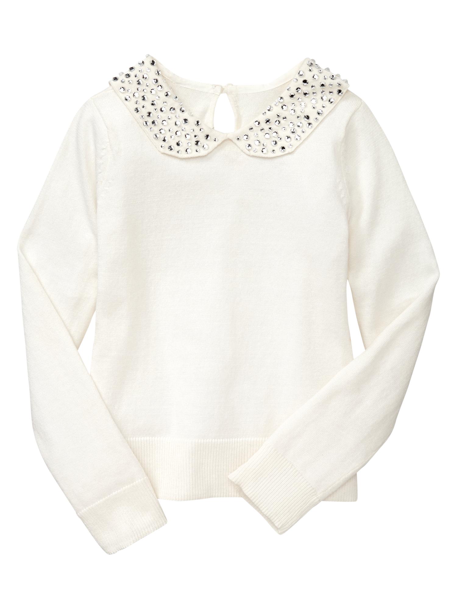 Embellished Peter Pan sweater | Gap
