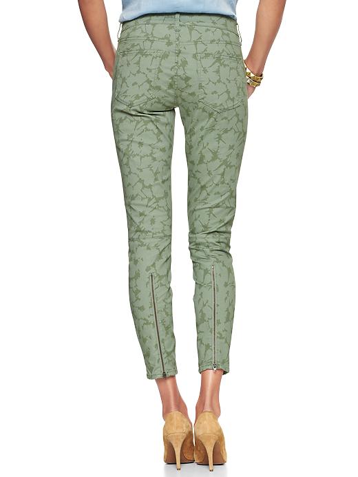 Image number 2 showing, 1969 floral ankle-zip legging skimmer jeans