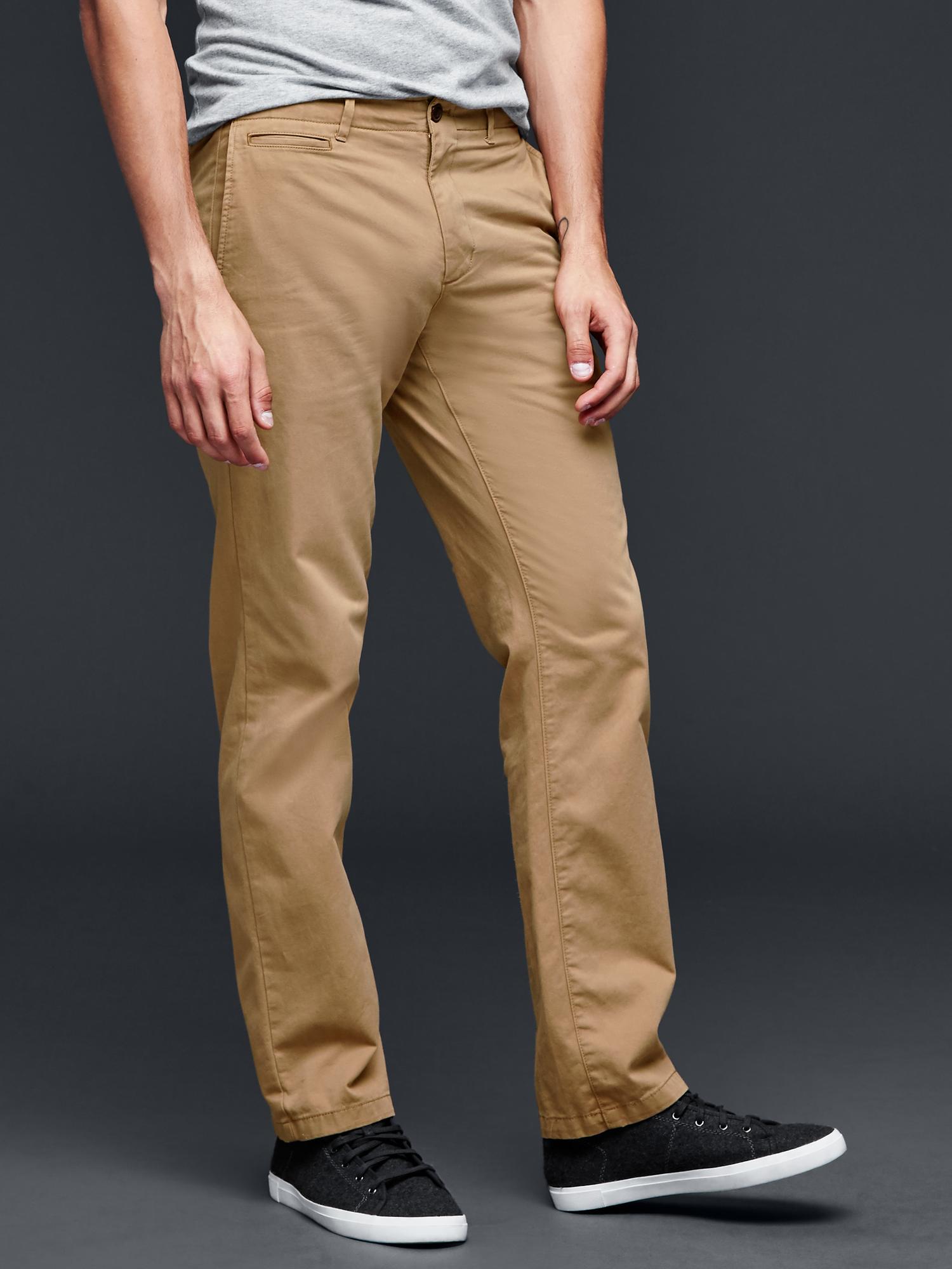 Lived-in straight khaki | Gap