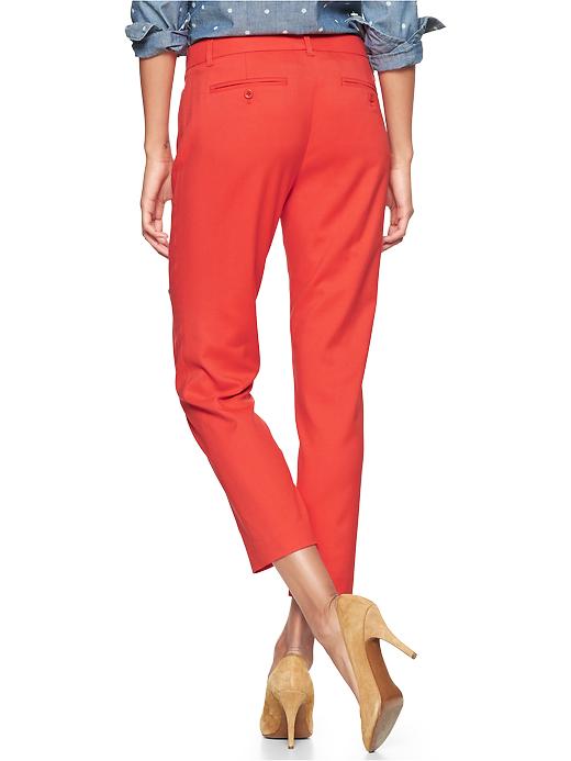 2 of 8 showing, with the color tomato of product Slim cropped pants