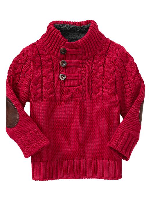 View large product image 1 of 1. Cable knit pullover