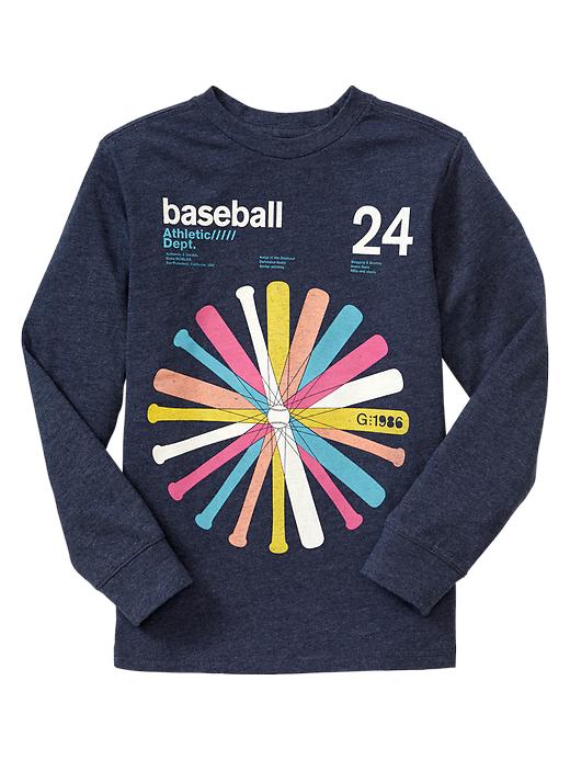 1 of 8 showing, with the color elysian blue of product Graphic T