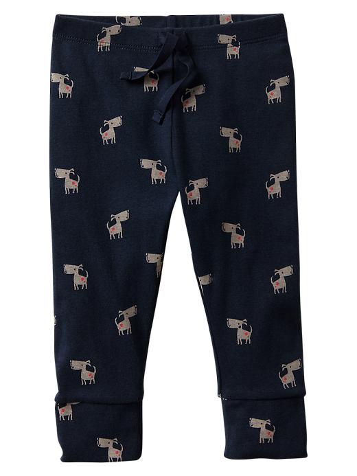 1 of 8 showing, with the color navy of product Printed leggings