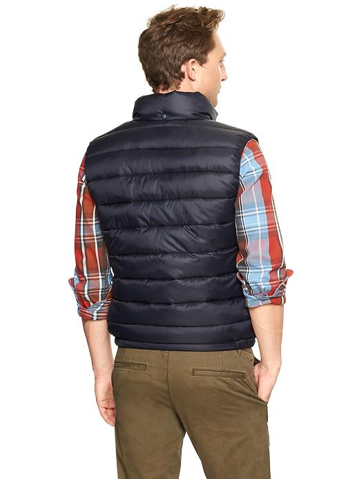 2 of 8 showing, with the color deep true navy of product Athletic puffer vest