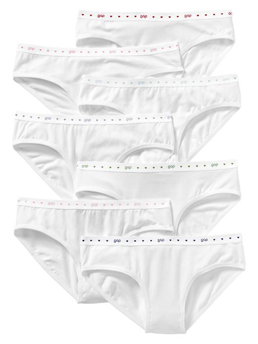 1 of 8 showing, with the color white of product Logo heart bikini (7-pack)