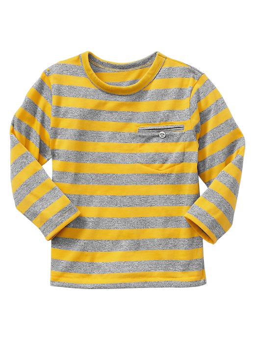 1 of 8 showing, with the color ariel yellow of product Marled stripe T