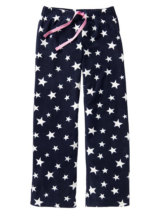 1 of 8 showing, with the color dark night of product Fleece PJ pants