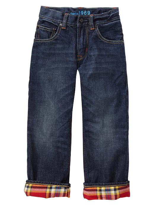 Gap flannel lined jeans discount