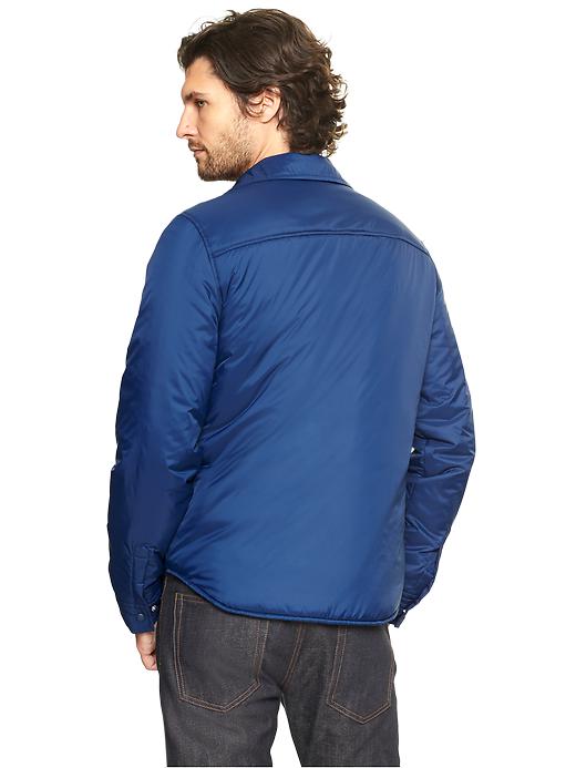 2 of 8 showing, with the color comet blue of product Nylon shirt jacket
