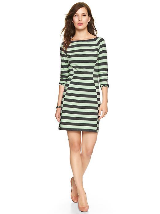 View large product image 1 of 1. Stripe jersey raglan dress