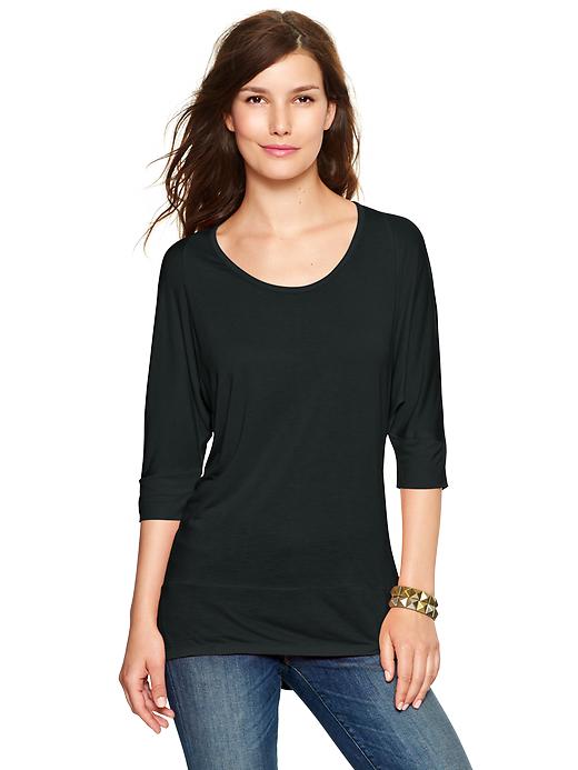 1 of 8 showing, with the color gun powder of product Dolman-sleeve tee