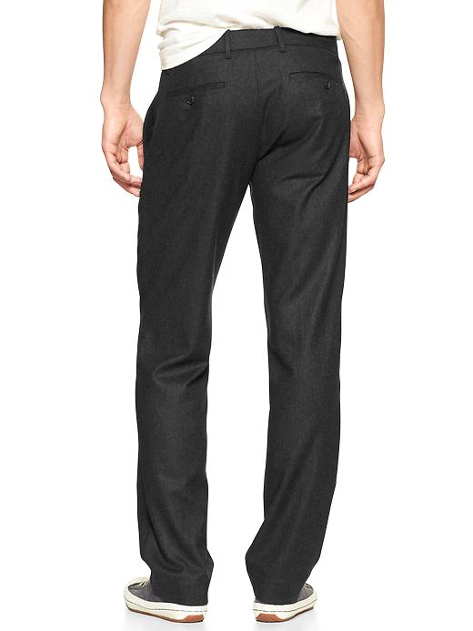 2 of 8 showing, with the color dark charcoal of product The tailored tweed pant (straight fit)
