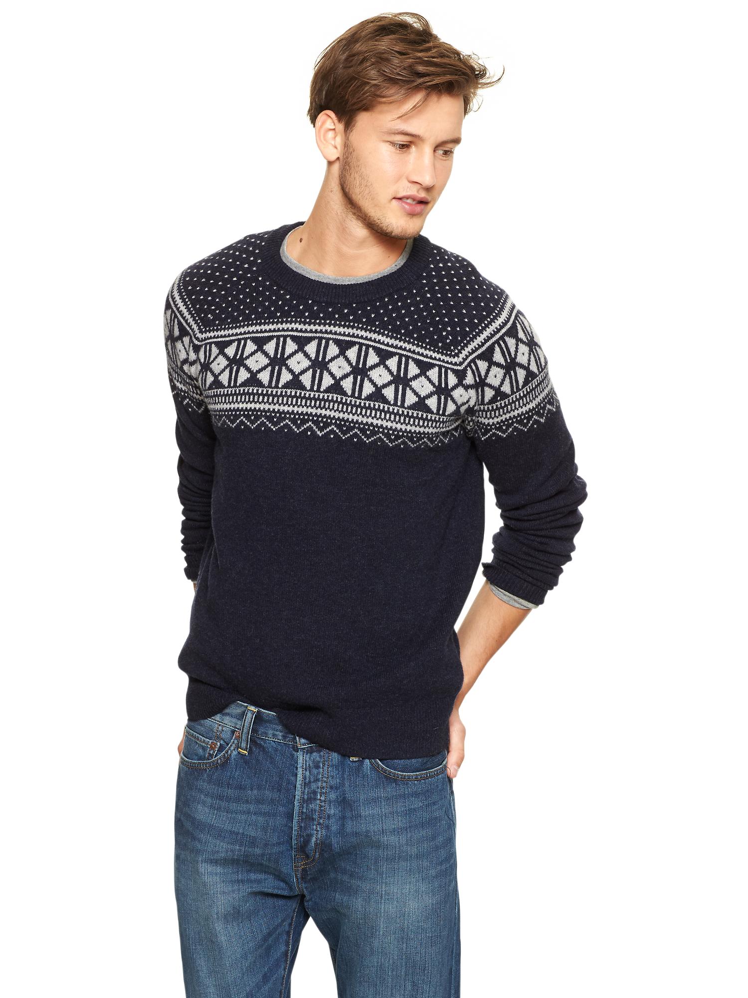 Fair Isle chest sweater | Gap