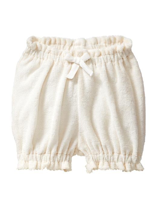 1 of 8 showing, with the color ivory frost of product Organic terry bloomers