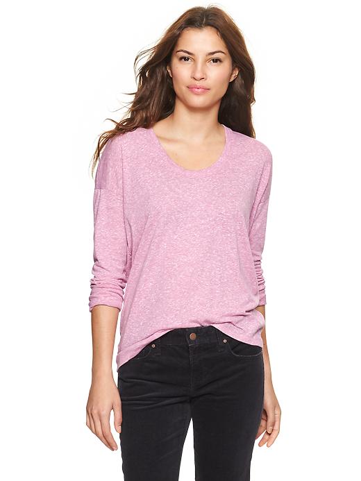1 of 8 showing, with the color light pink of product Circle-hem tee