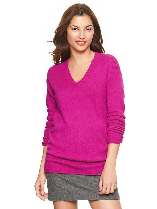 View large product image 1 of 2. Cozy V-neck sweater