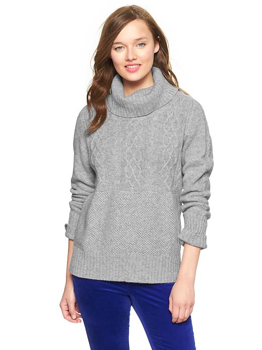 Image number 5 showing, Cable turtleneck sweater