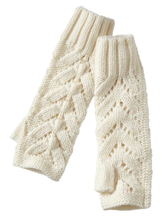 1 of 8 showing, with the color snow cap of product Bobble fingerless gloves