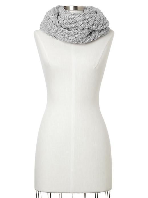 1 of 8 showing, with the color light gray heather of product Cowl scarf
