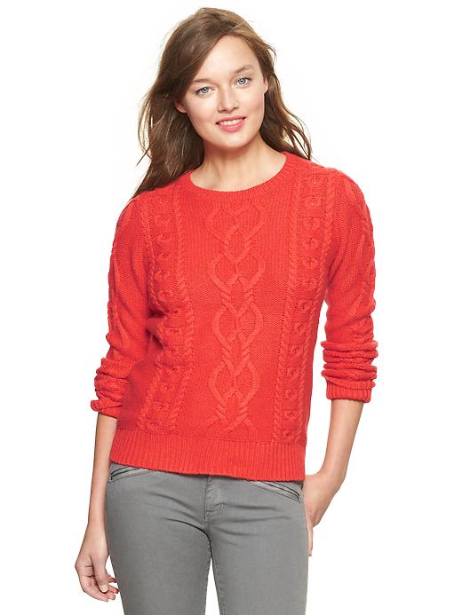 View large product image 1 of 1. Cable knit sweater