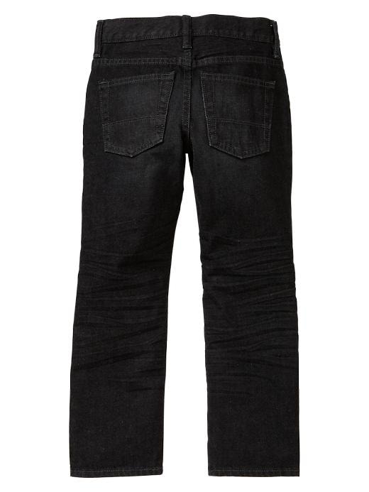 2 of 8 showing, with the color black denim of product 1969 straight jeans
