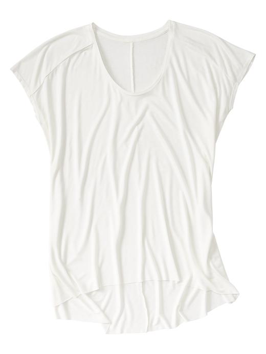 View large product image 2 of 2. Drapey circle-hem T
