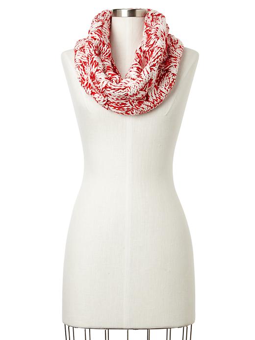 1 of 8 showing, with the color red combo of product Cable cowl scarf