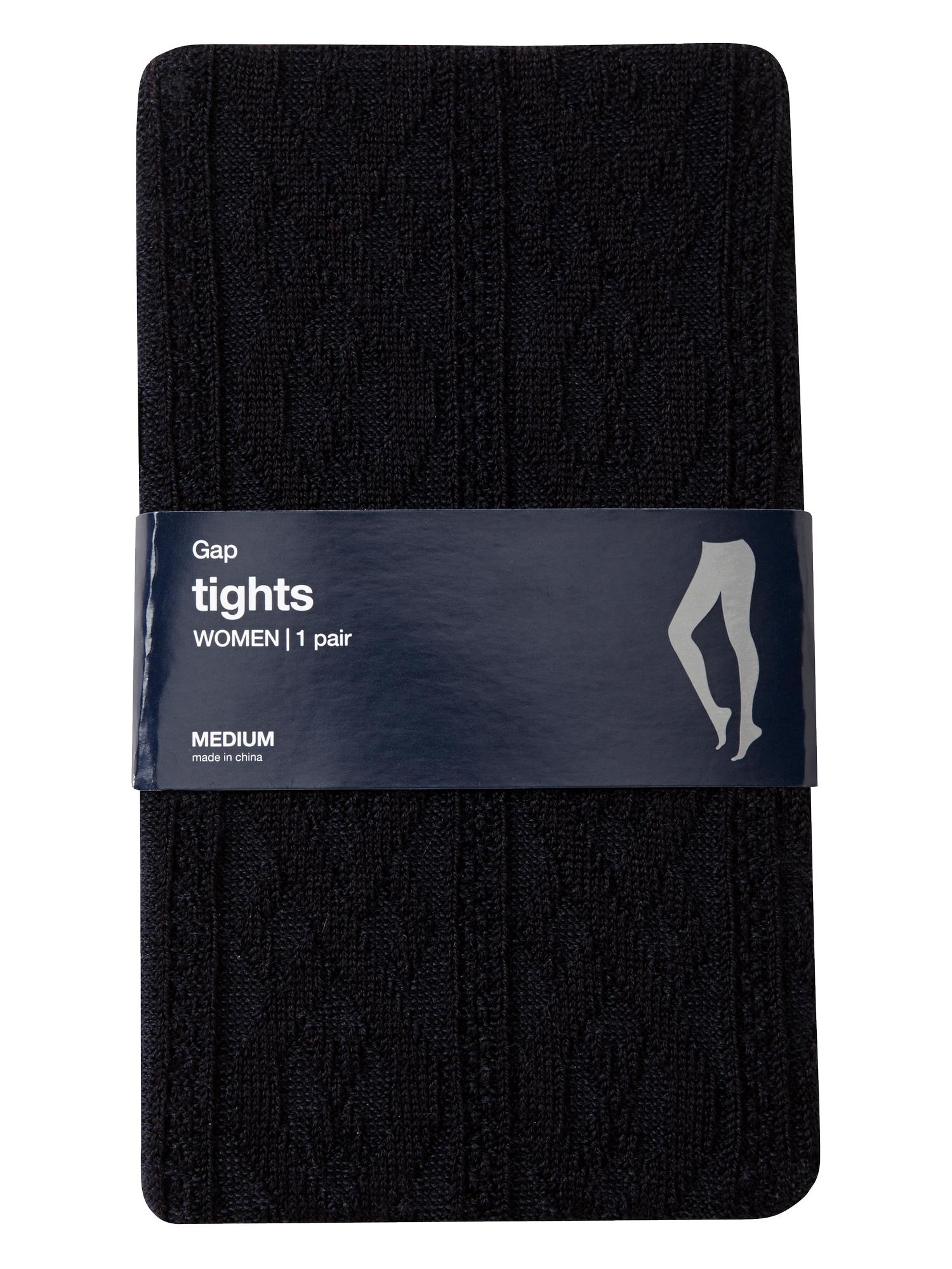 Cable knit sweater tights