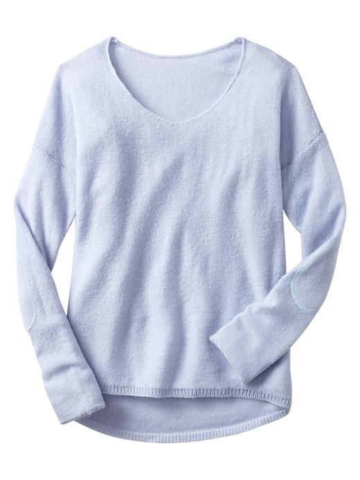Image number 2 showing, Circle-hem elbow-patch sweater