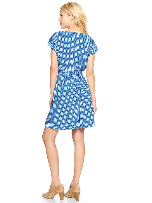 2 of 8 showing, with the color turquoise of product Printed short-sleeve dress