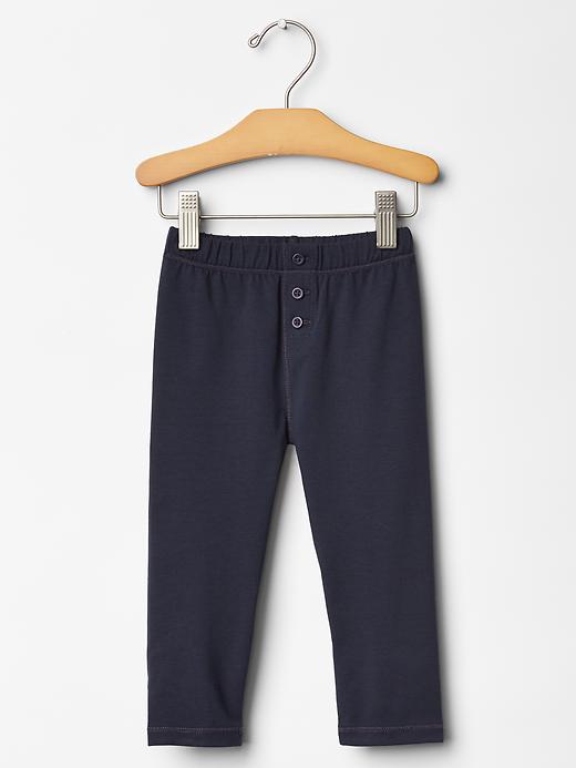 1 of 8 showing, with the color navy of product Button leggings