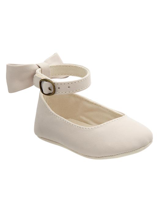 1 of 8 showing, with the color silver charm of product Bow suede flats