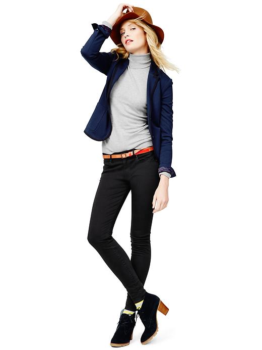 2 of 8 showing, with the color light heather gray of product Luxlight turtleneck sweater
