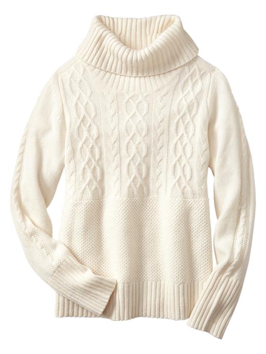 Image number 2 showing, Cable turtleneck sweater