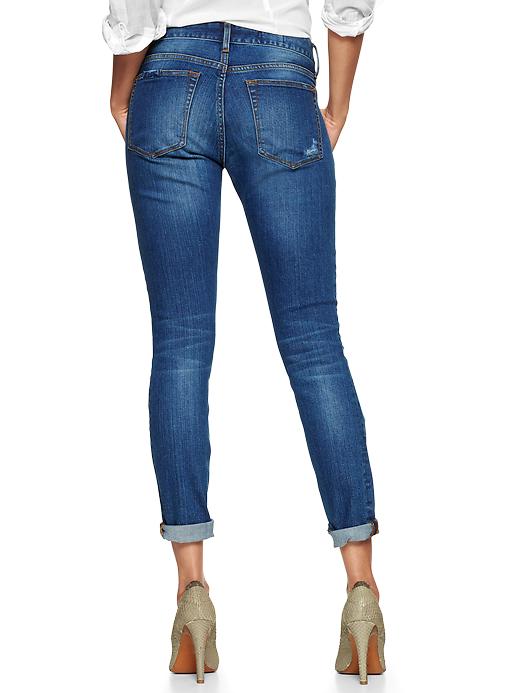 2 of 8 showing, with the color indigo of product 1969 patched always skinny jeans