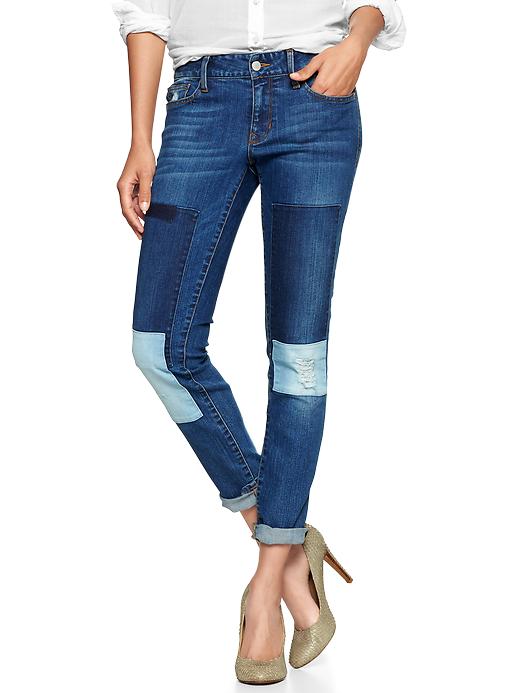 1 of 8 showing, with the color indigo of product 1969 patched always skinny jeans