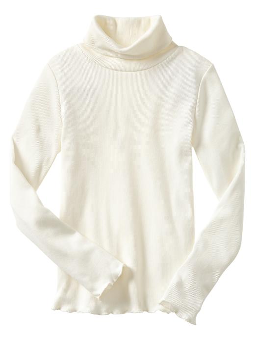 1 of 8 showing, with the color milk of product Ribbed turtleneck