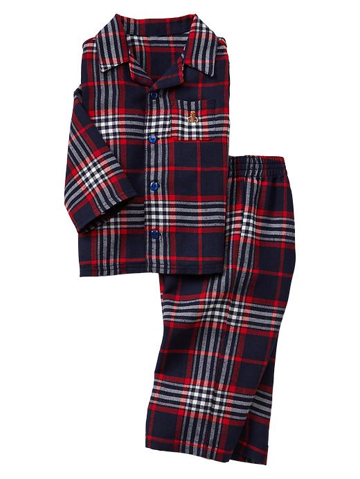 1 of 8 showing, with the color dark night of product Plaid classic PJ set