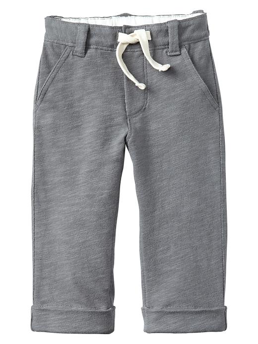 1 of 8 showing, with the color shark fin of product Knit dress pants