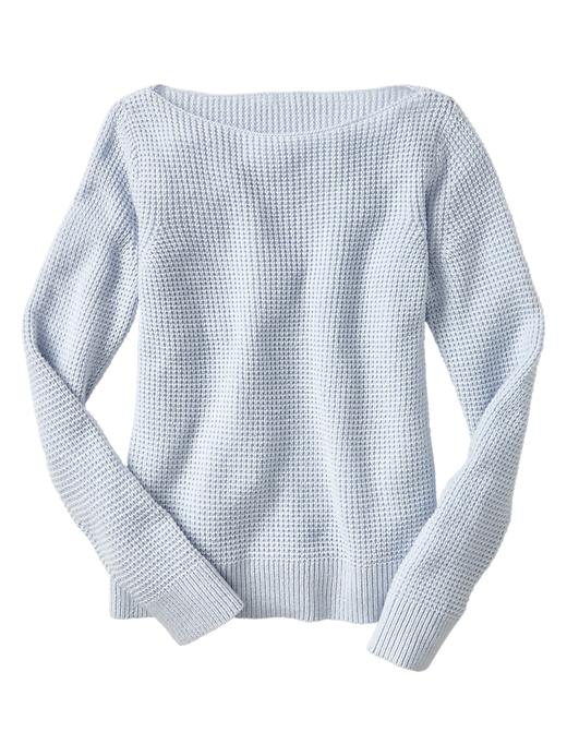 2 of 8 showing, with the color serene blue of product Boatneck sweater