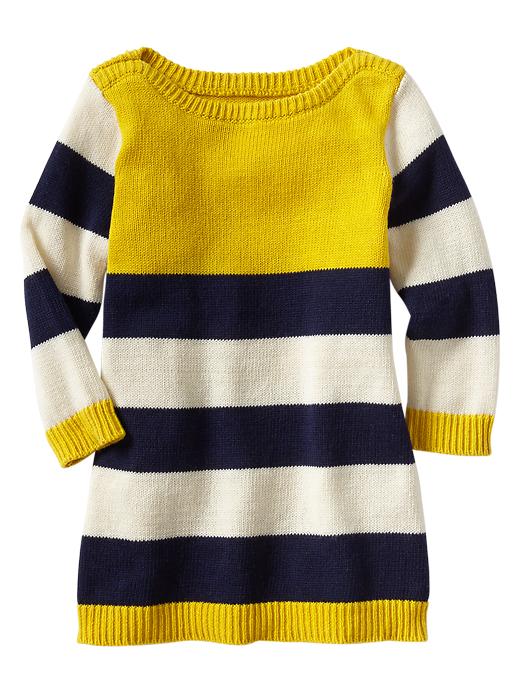 1 of 8 showing, with the color french vanilla of product Striped boatneck dress