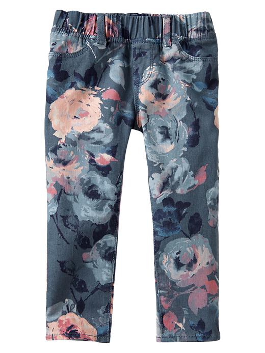 flower print jeggings