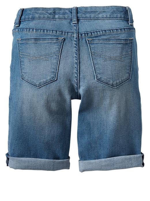2 of 8 showing, with the color light wash of product 1969 denim bermuda shorts
