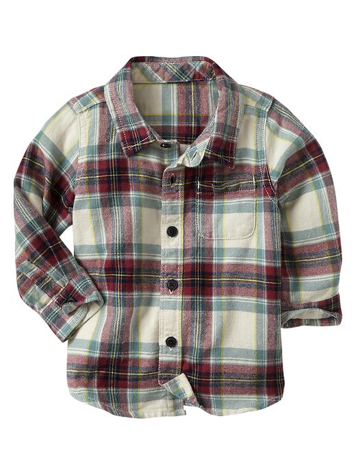 1 of 8 showing, with the color plaid of product Plaid flannel shirt