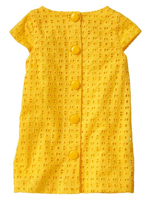 2 of 8 showing, with the color somas yellow of product Eyelet shift dress